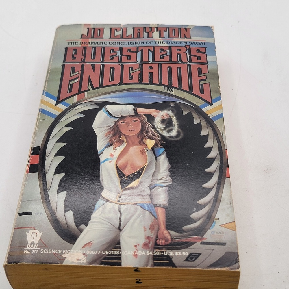 Jo Clayton Quester's Endgame Paperback First Printing Diadem Saga Whelan GOOD